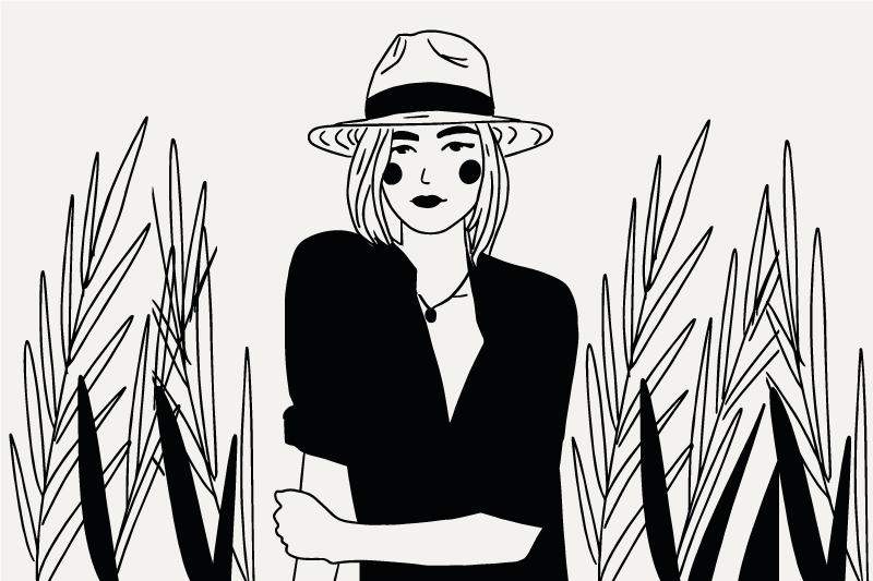 Svartvita porträtt original bordstabletter - Tenstickers