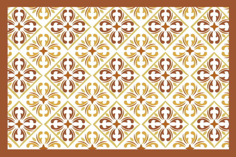 Elegant geometriskt mönster bordstabletter - Tenstickers