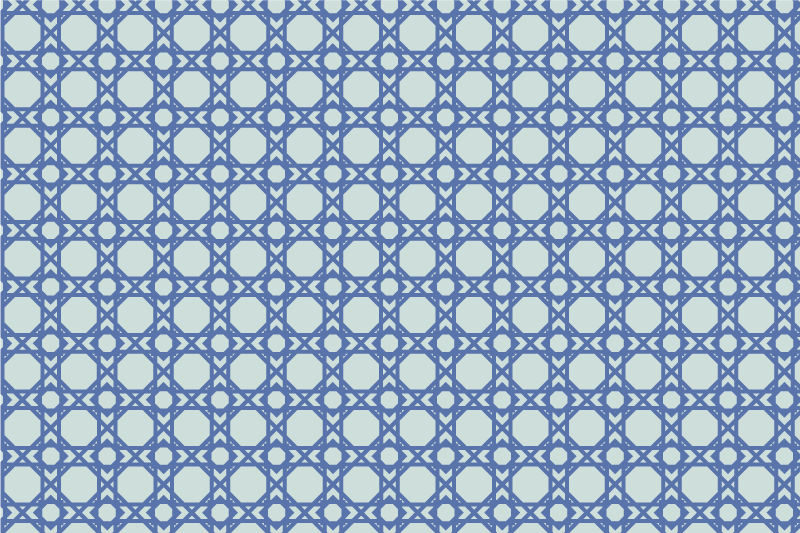 Elegant blått mönster bordstabletter - Tenstickers