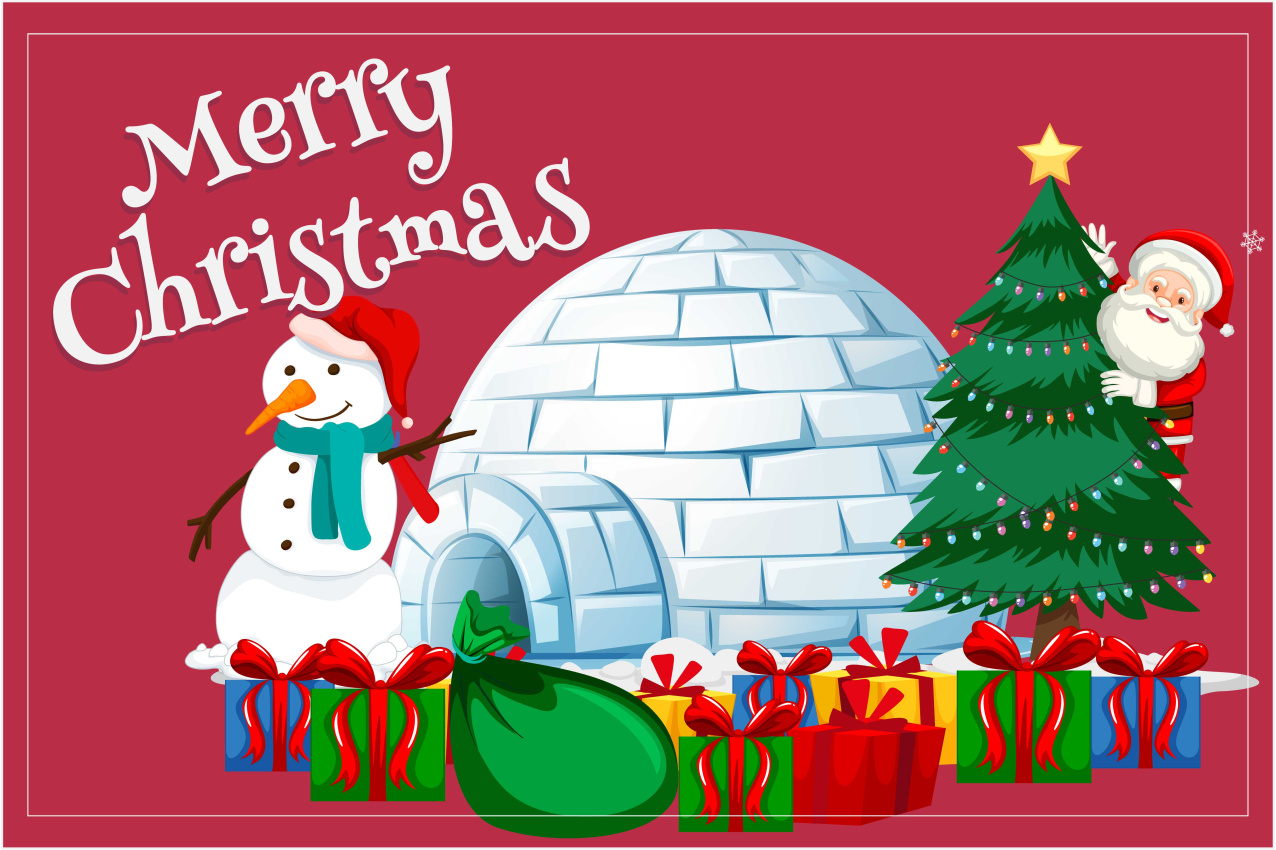 Jul bordstabletter festlig julscenari - Tenstickers