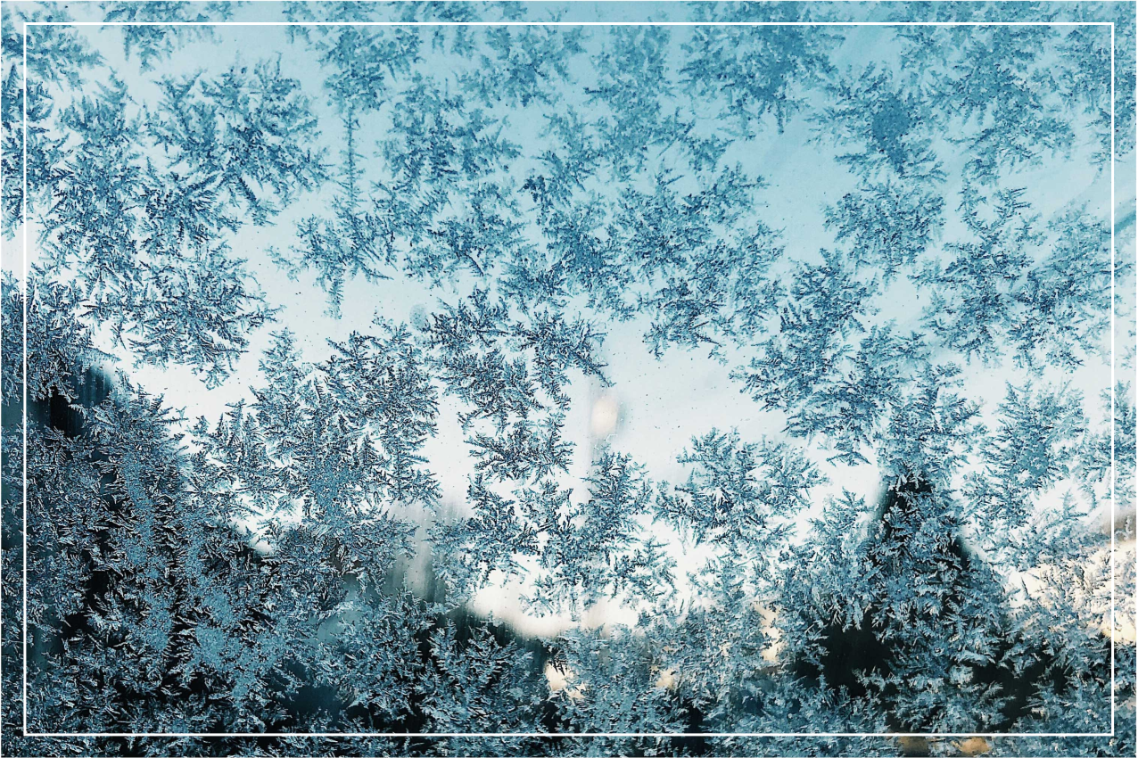 Frosted ice pattern bordstabletter - Tenstickers