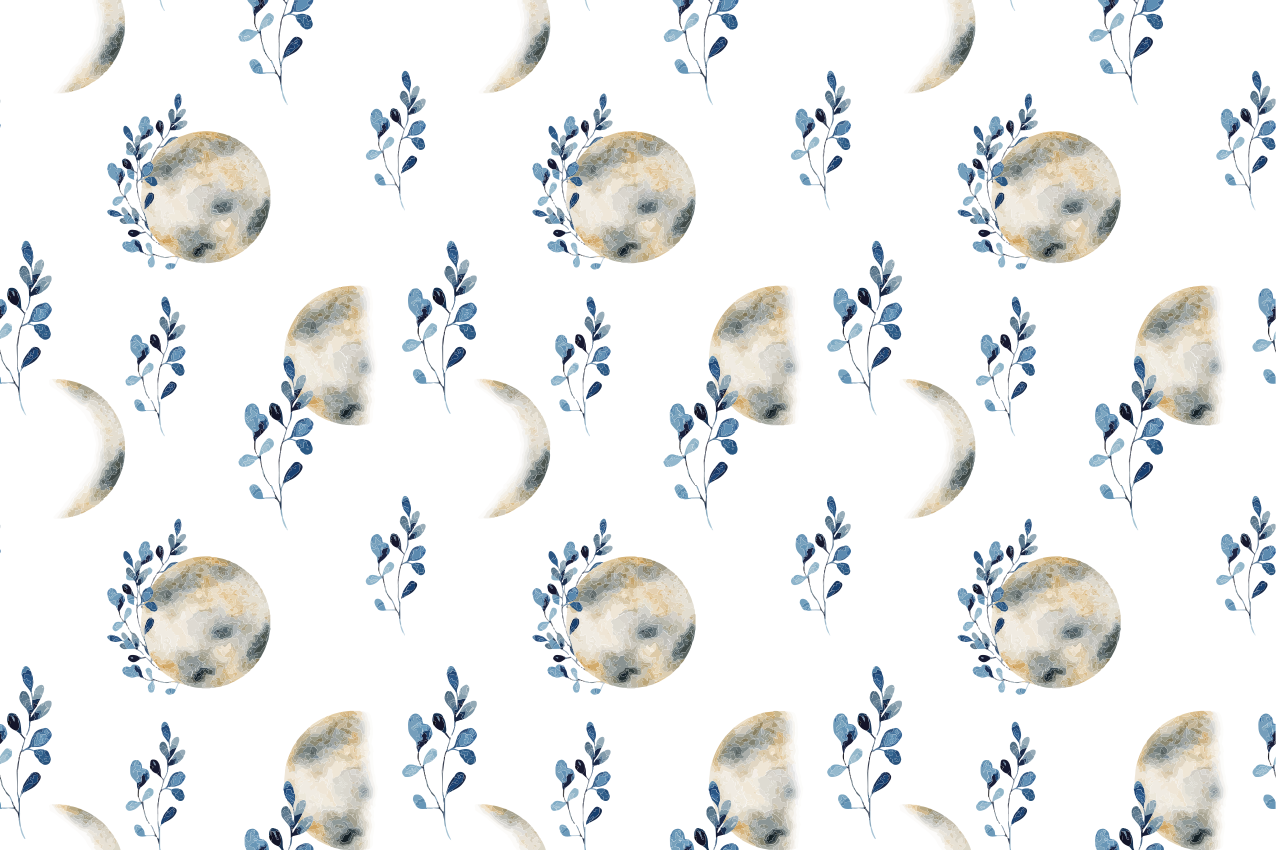 Månfaser tryckta rektangulära vinylplattformar - Tenstickers