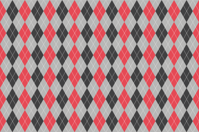 Bordstabletter geometriskt argyle-mönster - Tenstickers