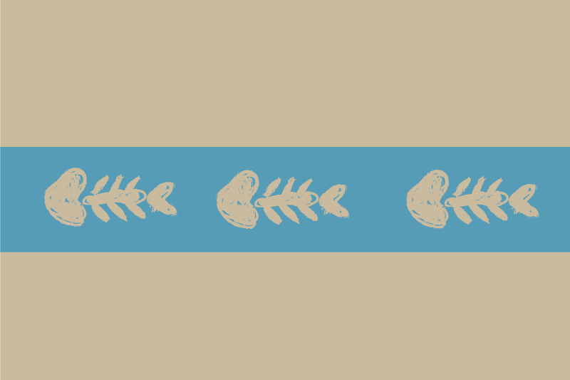 Bordstabletter original unik fiskebensmönster - Tenstickers