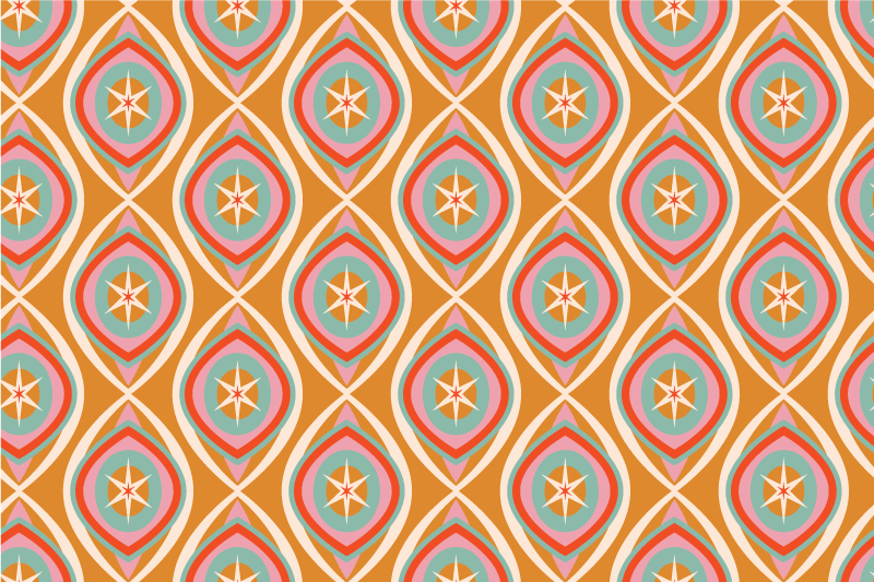 Färgglad stjärnmönster bordstabletter original - Tenstickers