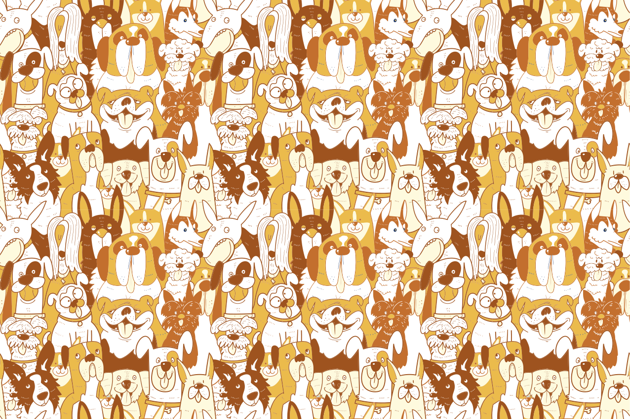 Lekfullt djurmönster bordstabletter barnen - Tenstickers