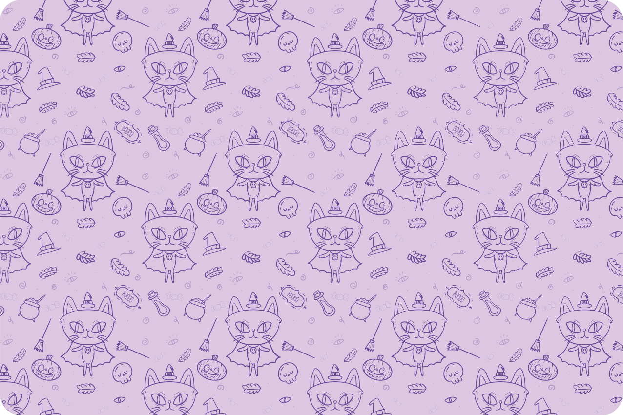 Bordstabletter barnen med lekfull kattmotiv - Tenstickers