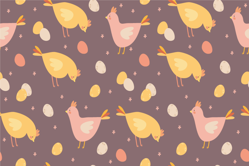 Charming bird pattern bordstabletter barnen - Tenstickers