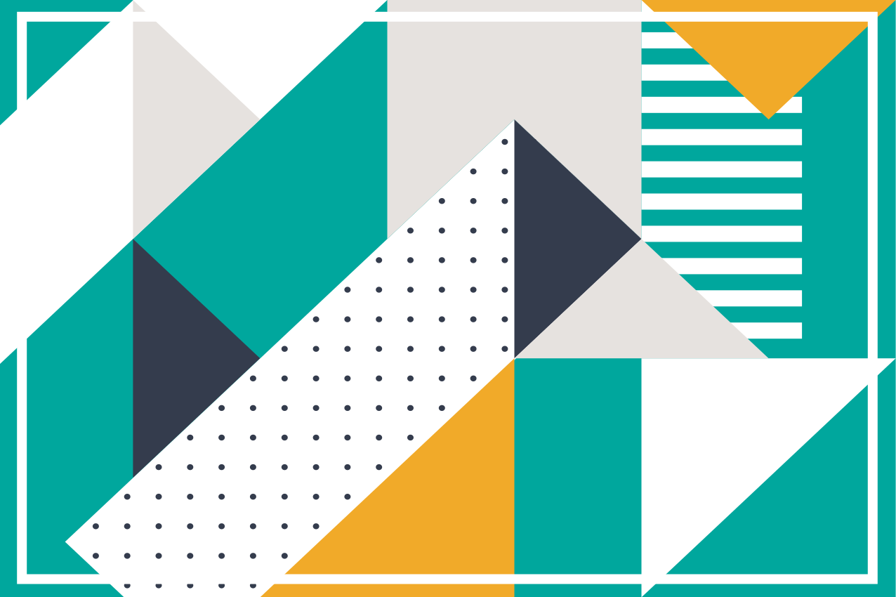 Bordstabletter modernt geometriska mönster - Tenstickers