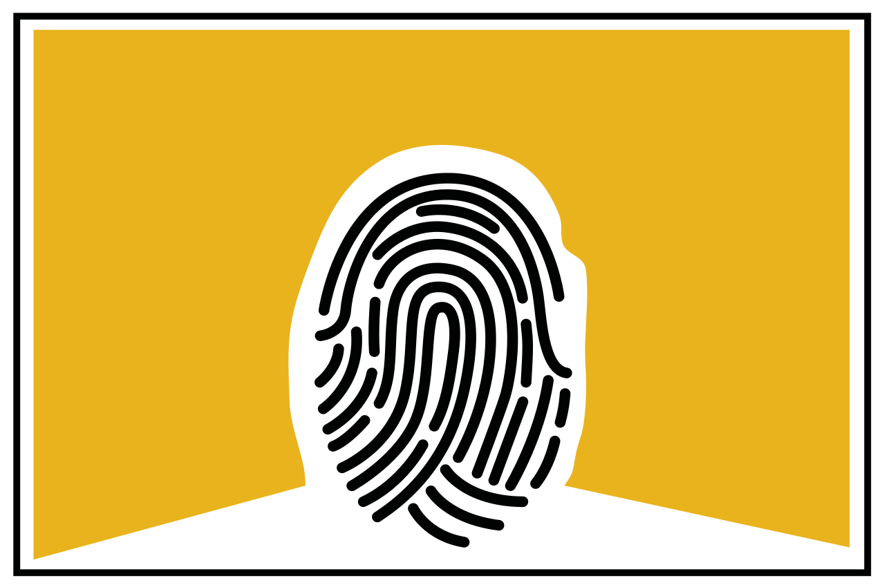 Fingeravtryck abstrakt konst original bordstabletter - Tenstickers