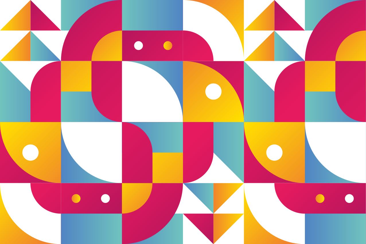Bordstabletter modernt med djärva geometriska mönster - Tenstickers
