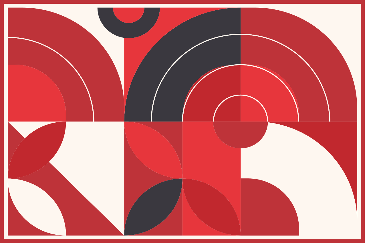 Bordstabletter modernt livliga geometriska former - Tenstickers