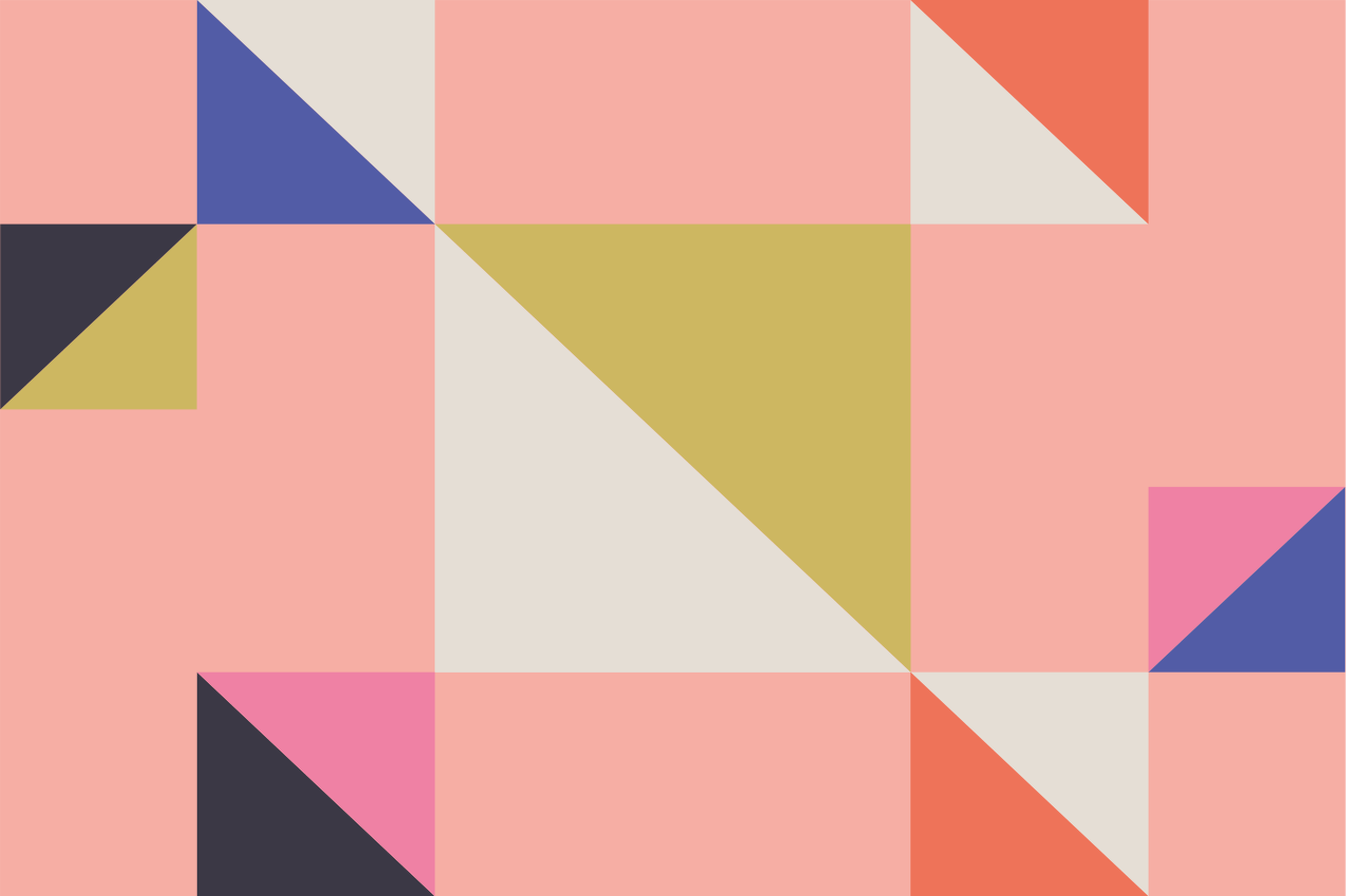 Bordstabletter modernt geometriska färgsektioner - Tenstickers