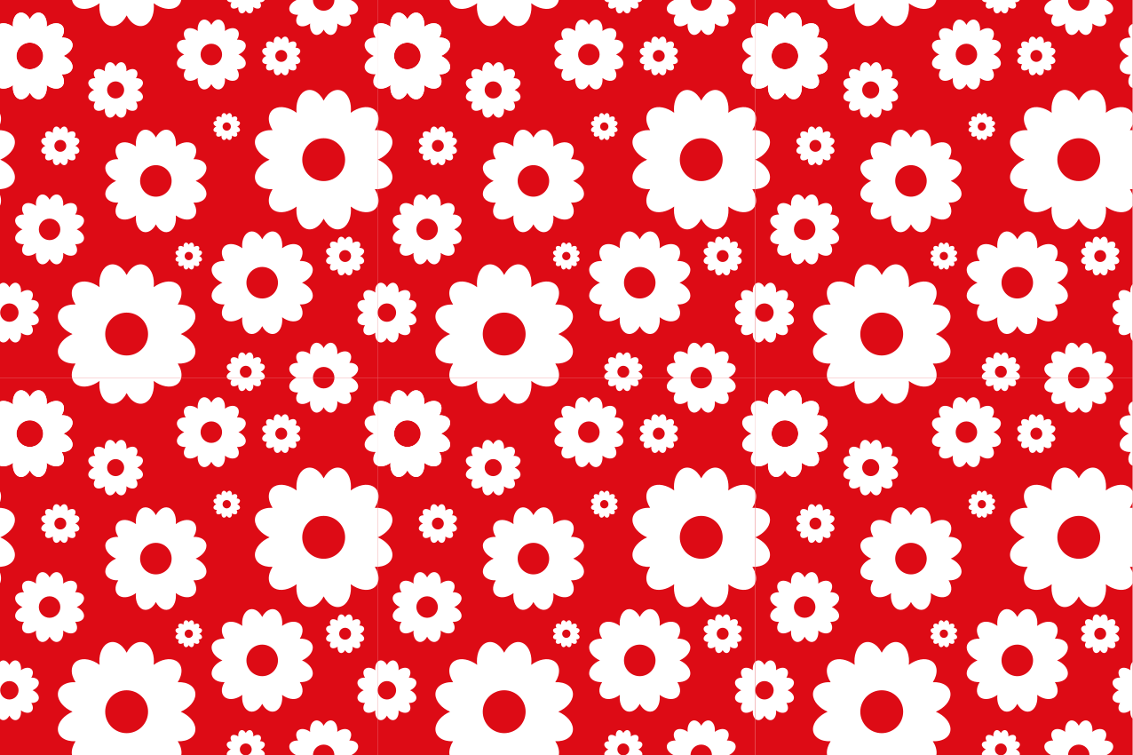 Bordstabletter original botanisk tryck arrangemang - Tenstickers