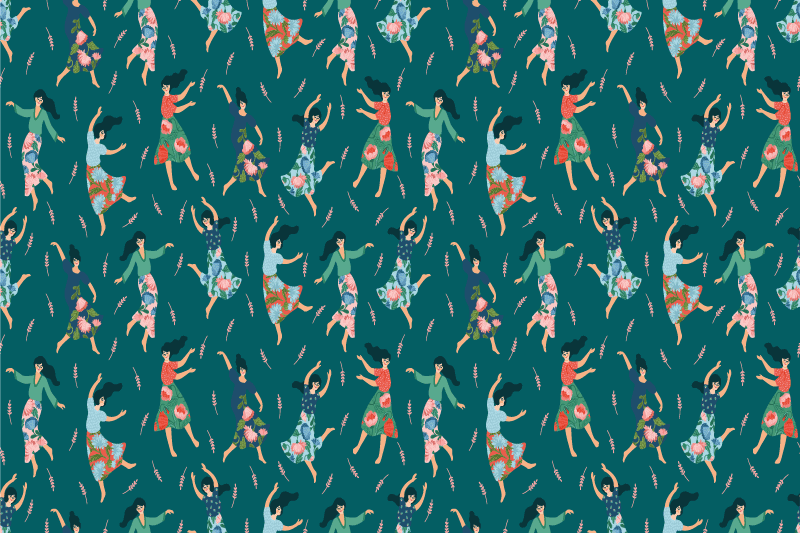 Bordstabletter original dansande kvinnor motiv - Tenstickers