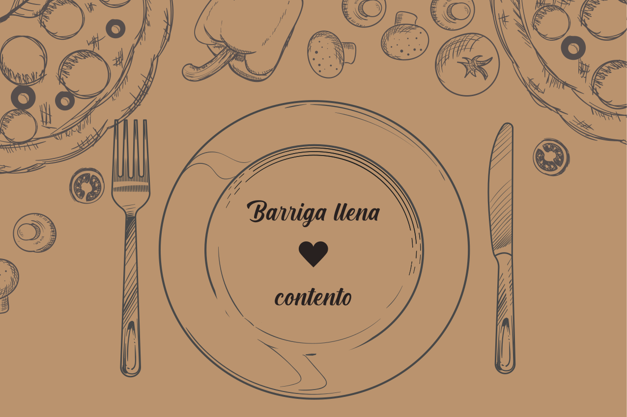 Bordstabletter original tom tallrik med hjärta - Tenstickers