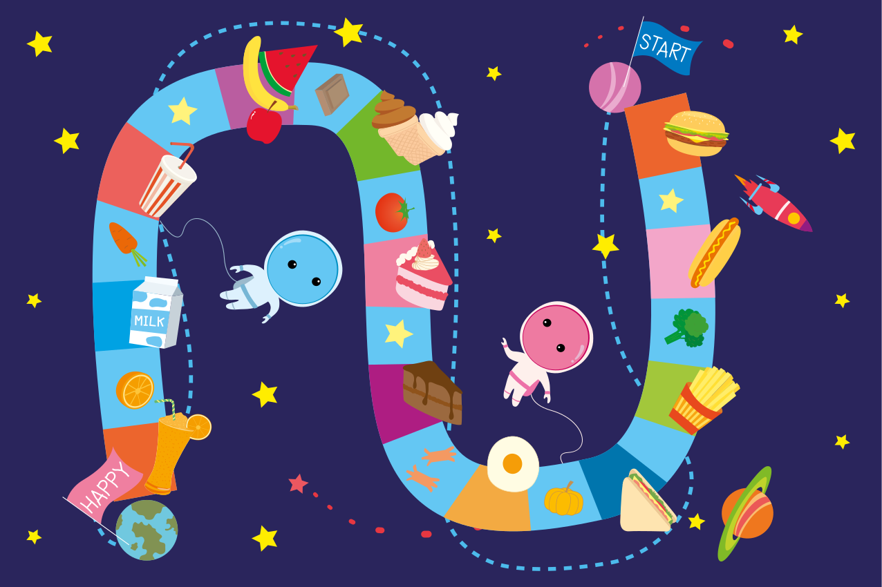 Barn rymdmat spel barn bordstabletter - Tenstickers