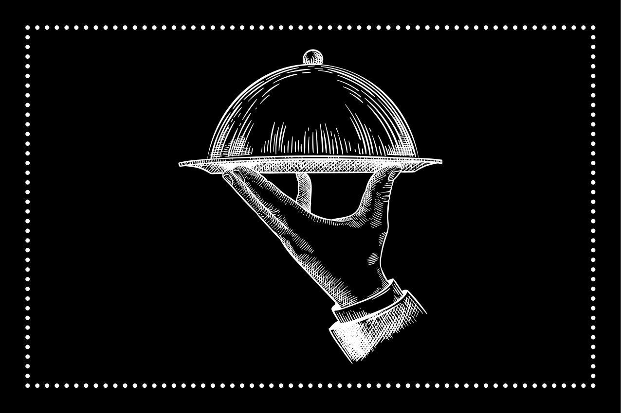 Bordstabletter original elegant serveringshand - Tenstickers