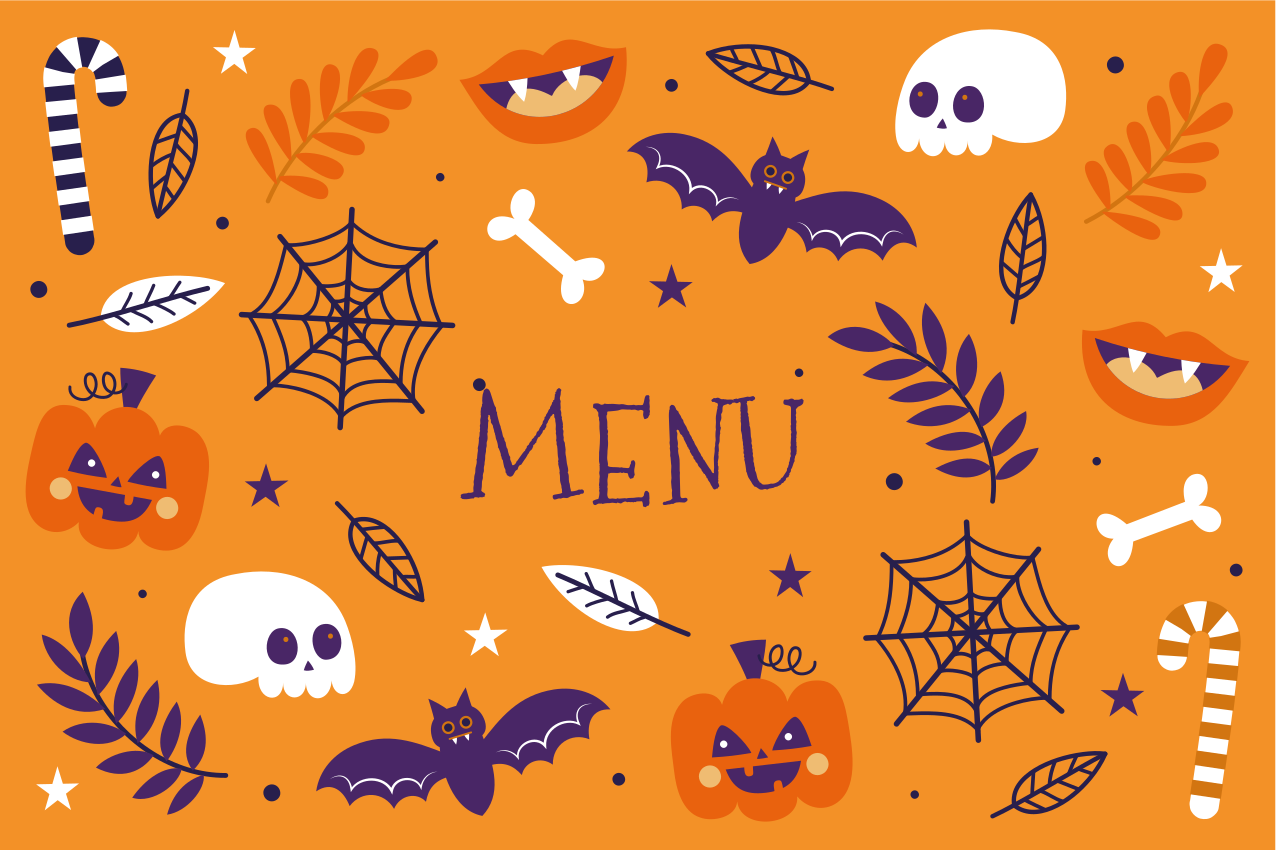 Rolig halloween design halloween mattor - Tenstickers
