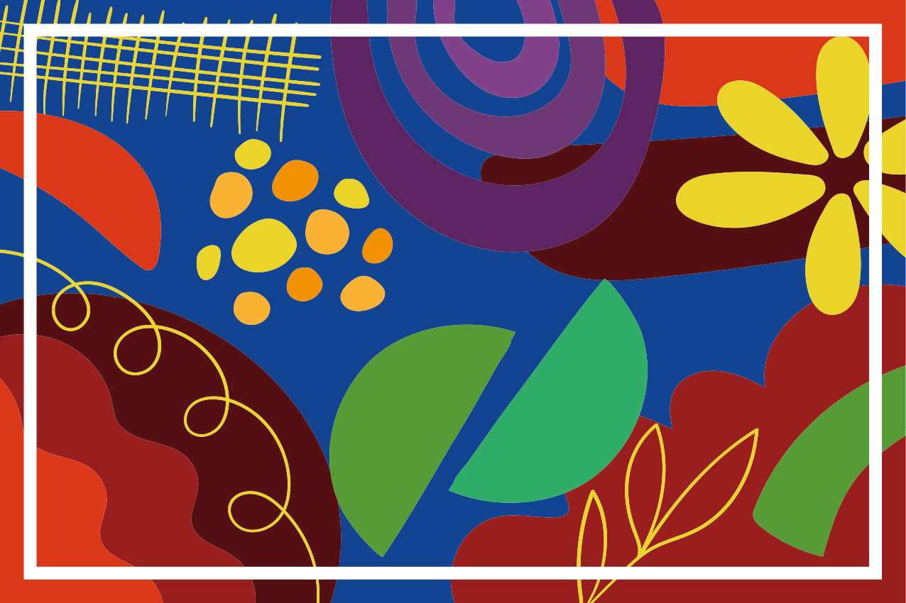 Bordstabletter original med iögonfallande geometriska motiv - Tenstickers