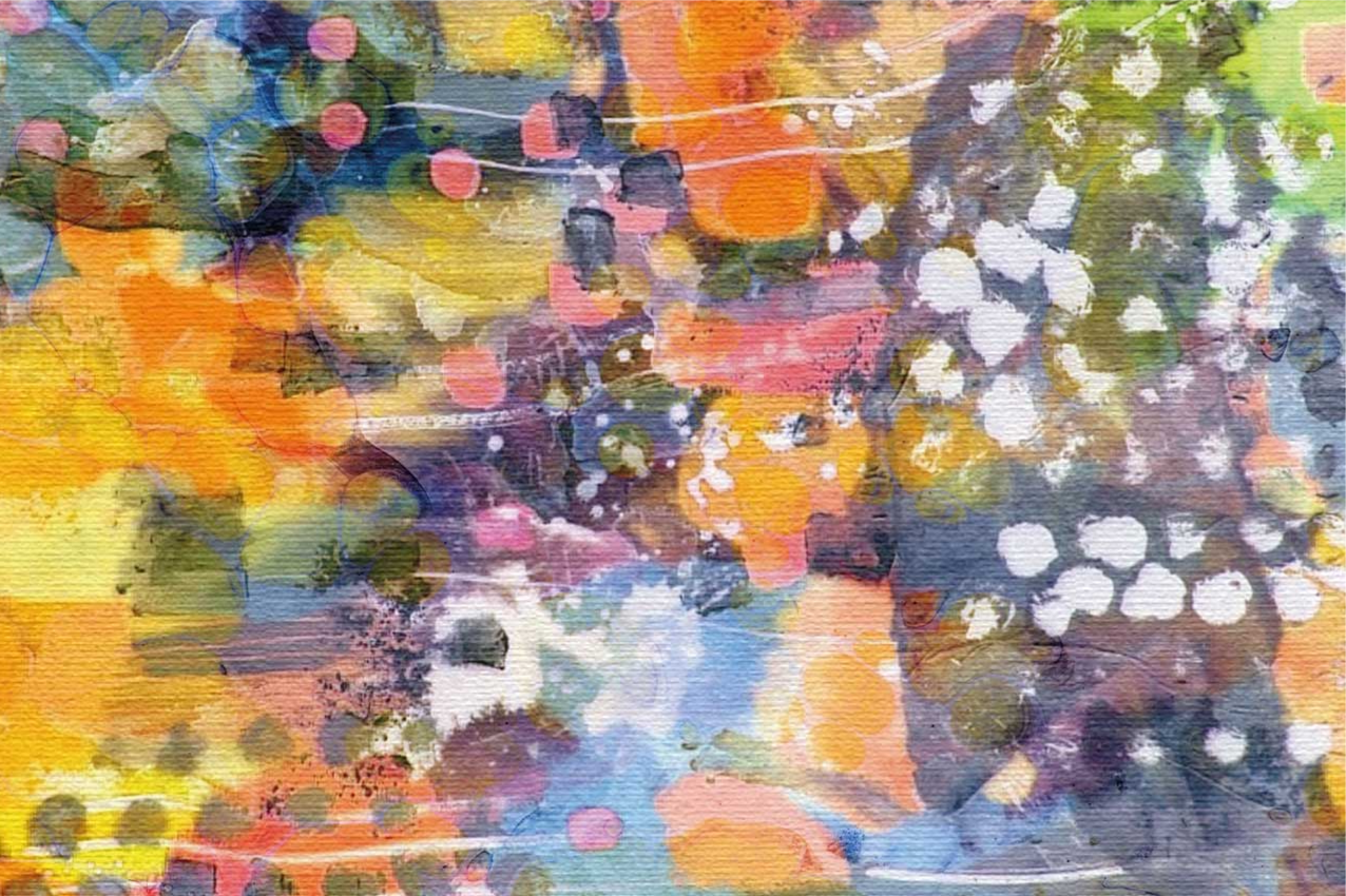 Abstrakt målning och prickar hemplattformar - Tenstickers