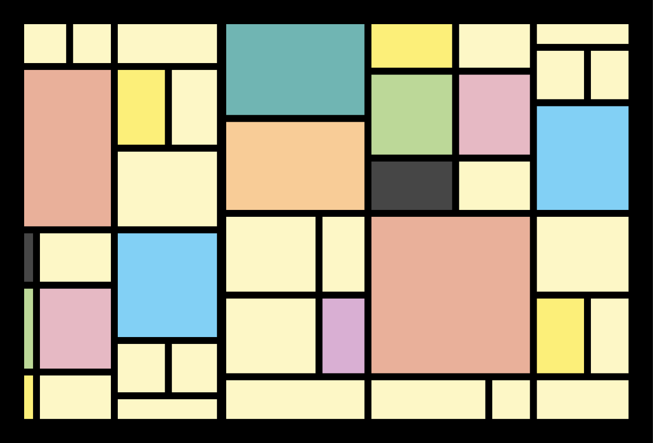 Bordstabletter modernt geometriskt abstrakt mönster - Tenstickers
