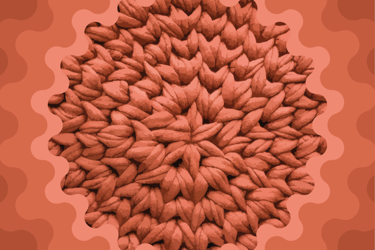 Texturerat lövmotiv bordstabletter - Tenstickers