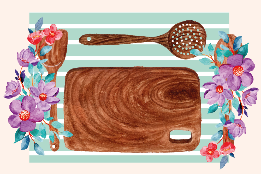 Elegant kulinarisk scen bordstabletter original - Tenstickers