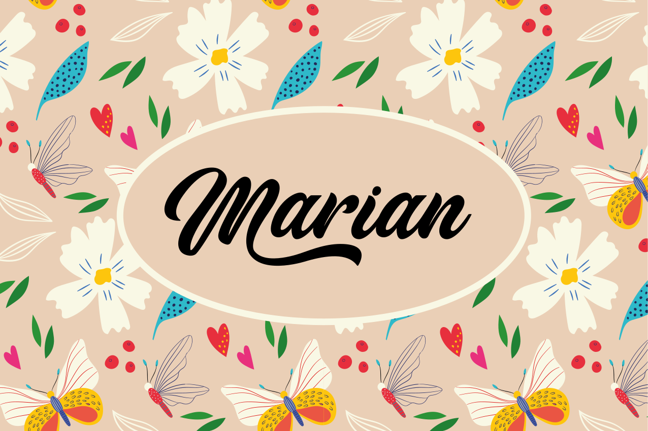 Personliga bordstabletter för blommor och fjärilar - Tenstickers