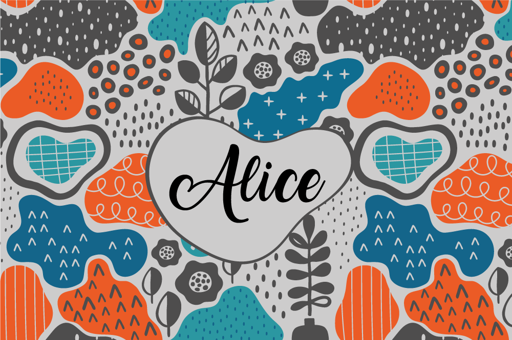 Bordstabletter med namn fantasifull namndesign - Tenstickers