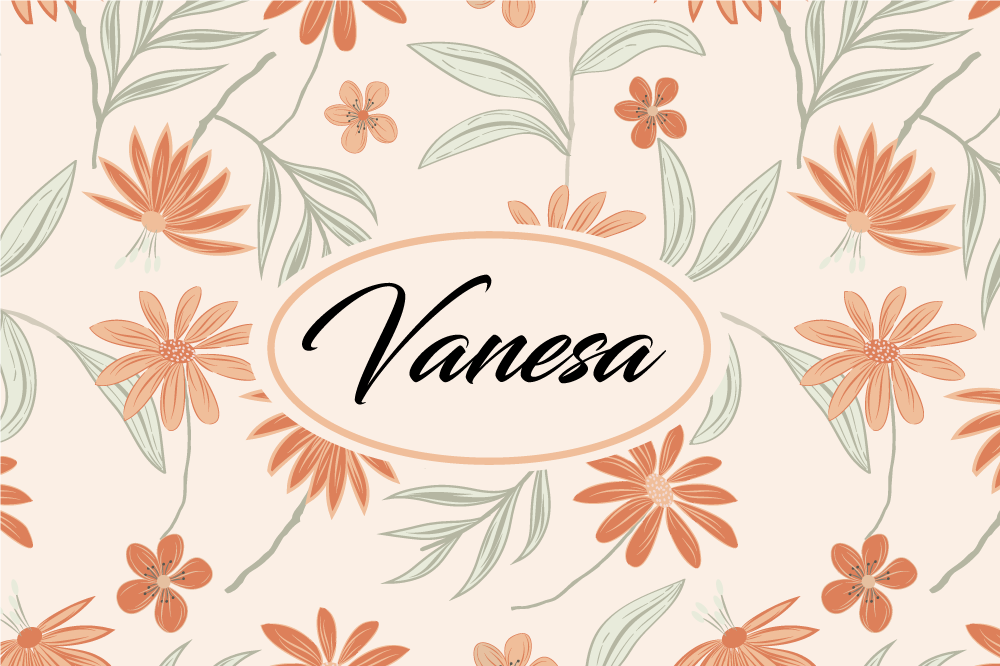 Bordstabletter med namn botaniskt arrangemang - Tenstickers