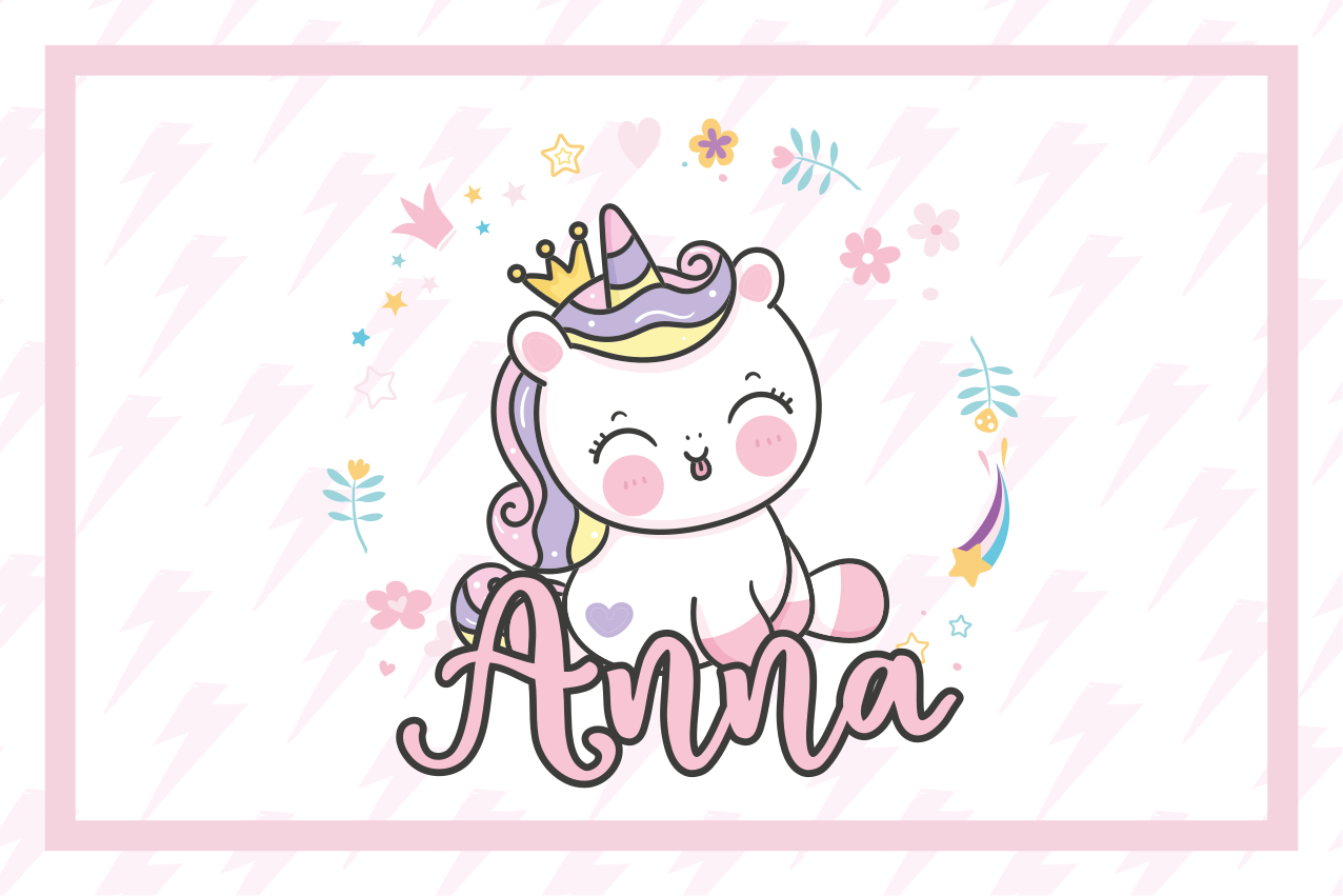 Söta enhörningsillustrationer bordstabletter barnen - Tenstickers