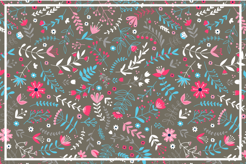 Bordstabletter med botanisk texturerad yta - Tenstickers