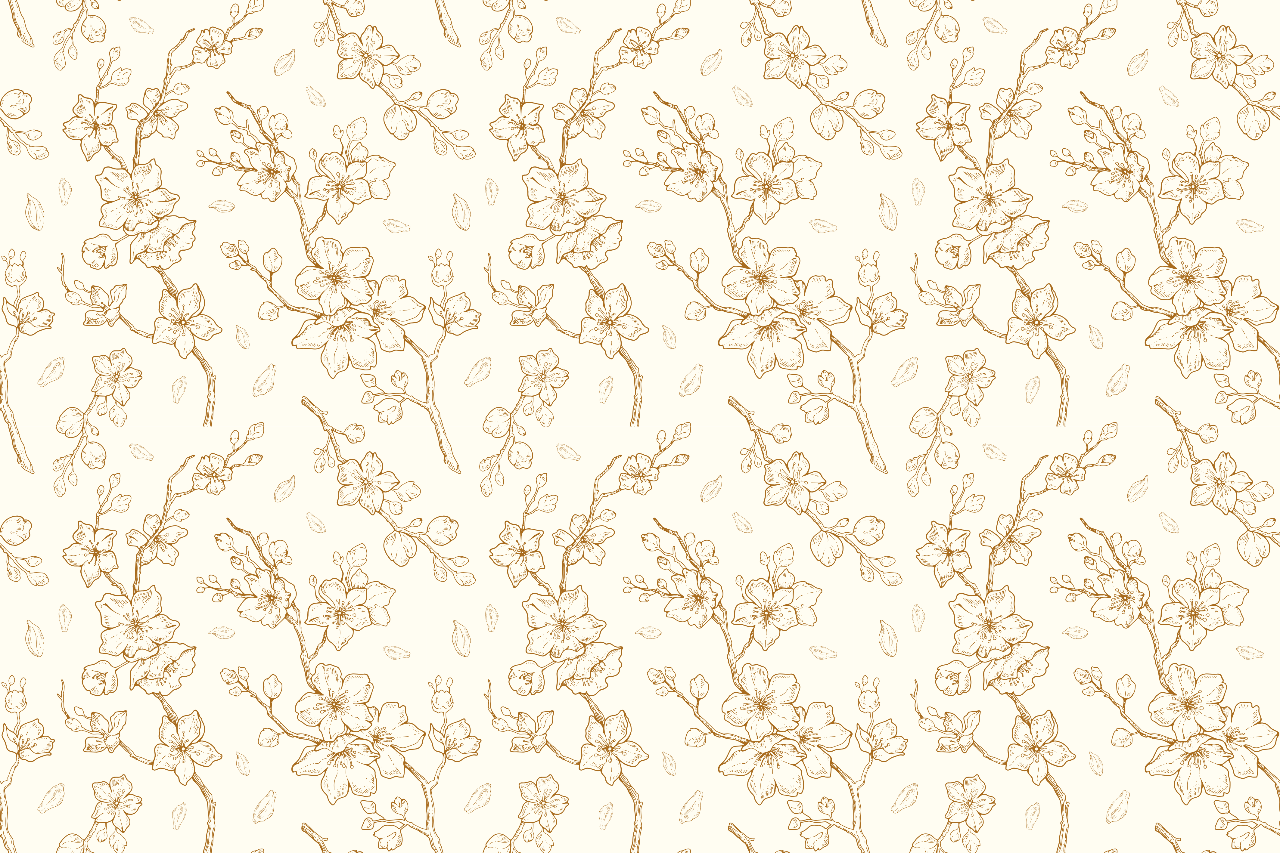 Blommönster elegans bordstabletter - Tenstickers
