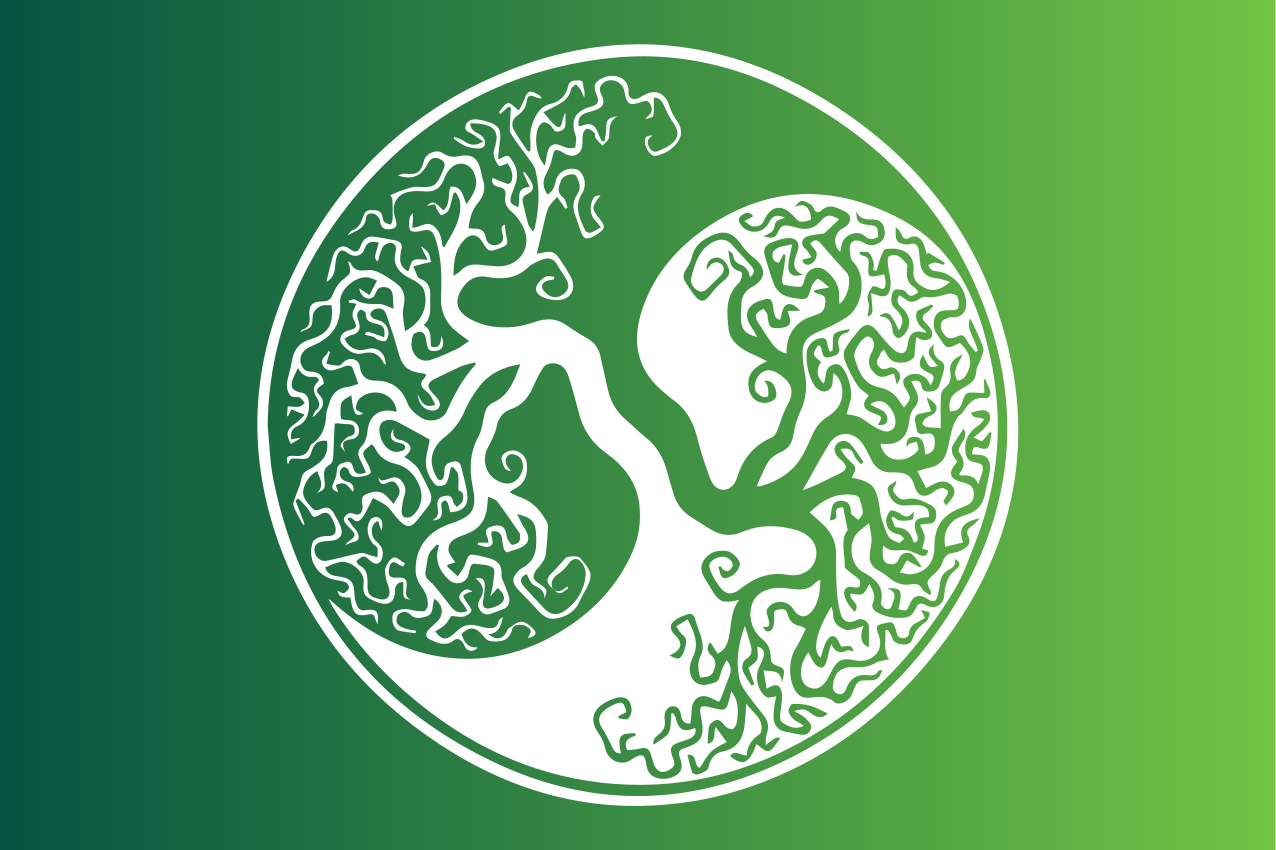 Bordstabletter modernt trädgrenar emblem - Tenstickers