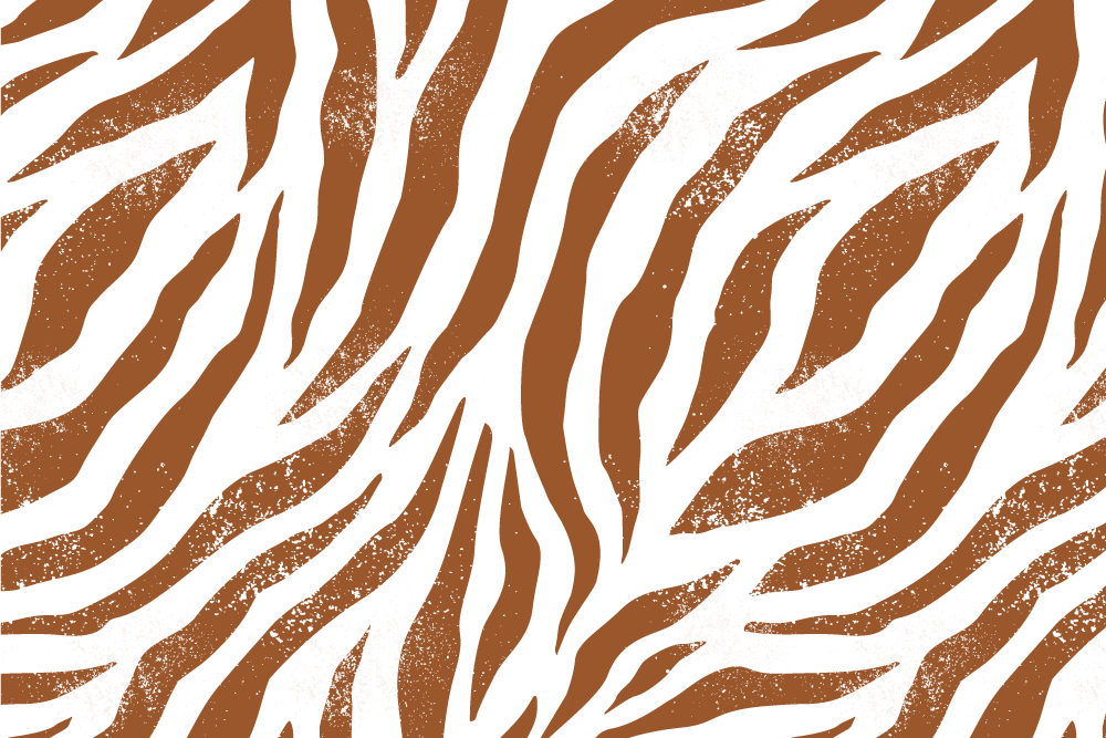 Bruna zebra djurtryck original bordstabletter - Tenstickers
