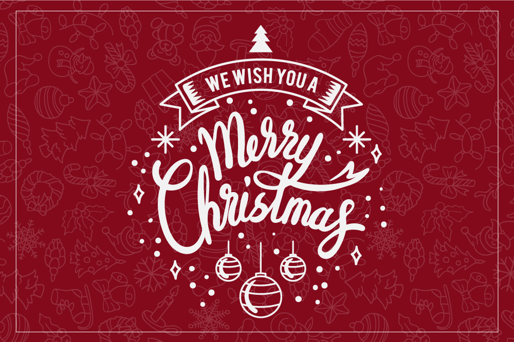 Text och dekorationer god jul bordsmattor - Tenstickers