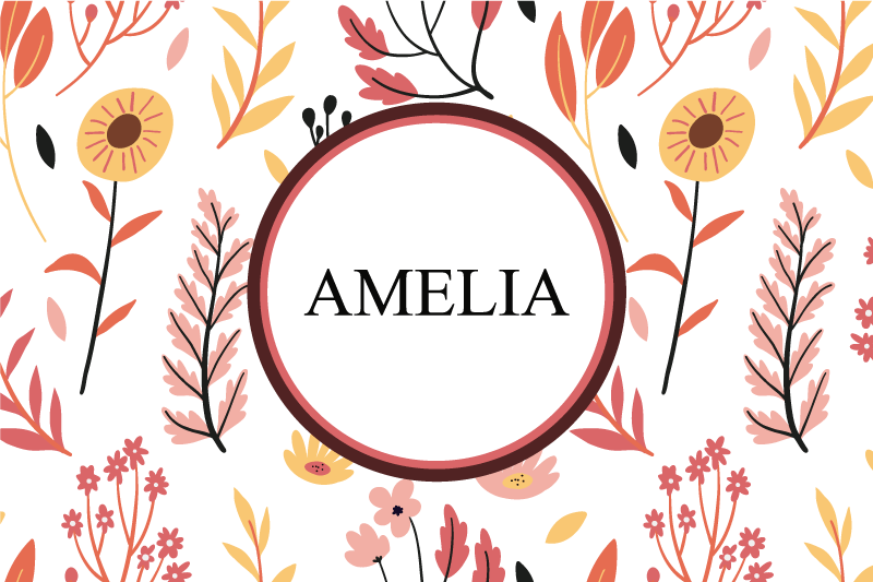 Färgglada blommor över vita bordstabletter - Tenstickers