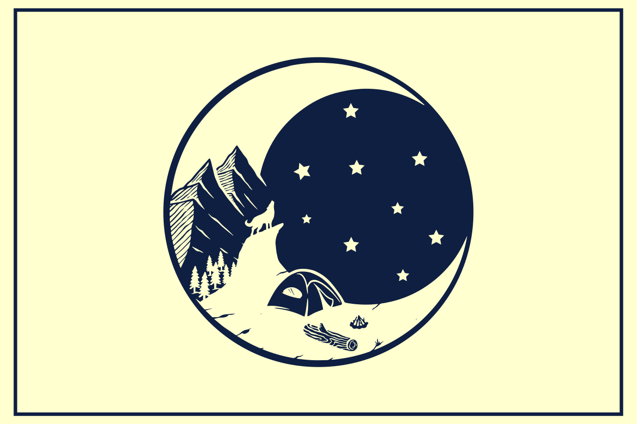 Bordstabletter original fjällcampingmotiv - Tenstickers