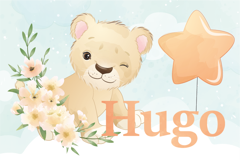 Glada lejonet bordstabletter barnen - Tenstickers