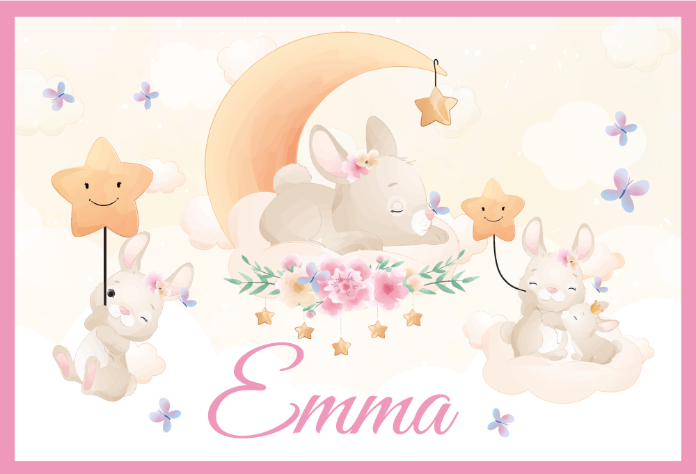 Bunny moon scen bordstabletter barnen - Tenstickers