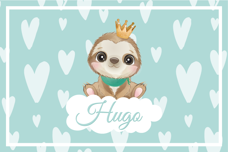 Söt sengångare för pojke med namn barn bordstabletter - Tenstickers