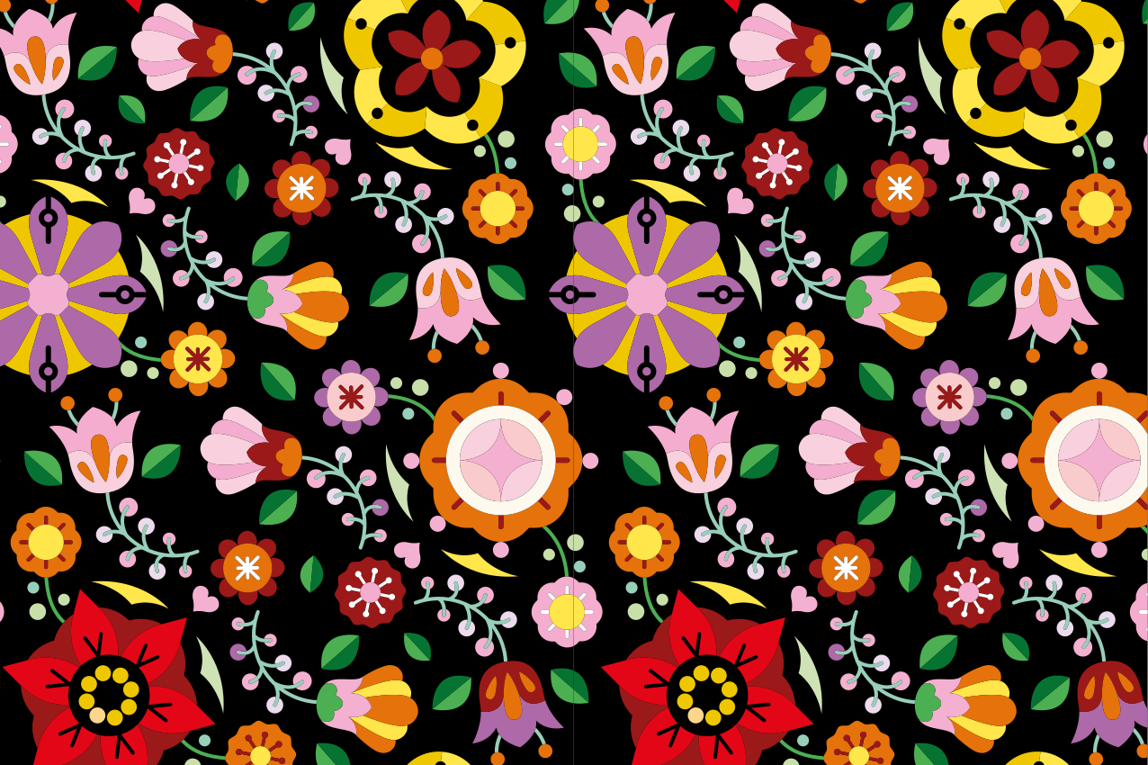 Bordstabletter original livlig blommig inspiration - Tenstickers