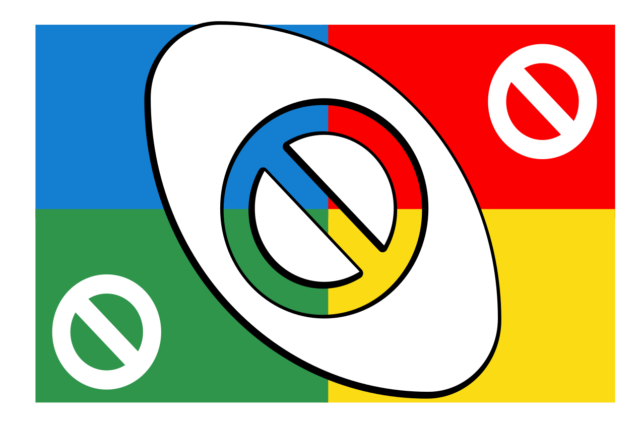 Flerfärgad stopp uno kort fyra delar bordstabletter - Tenstickers