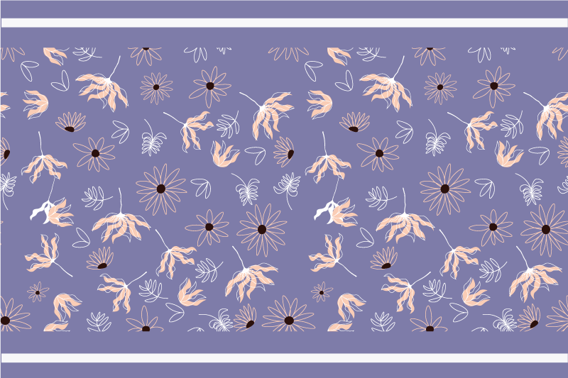 Orange och lila originaltäcken - Tenstickers