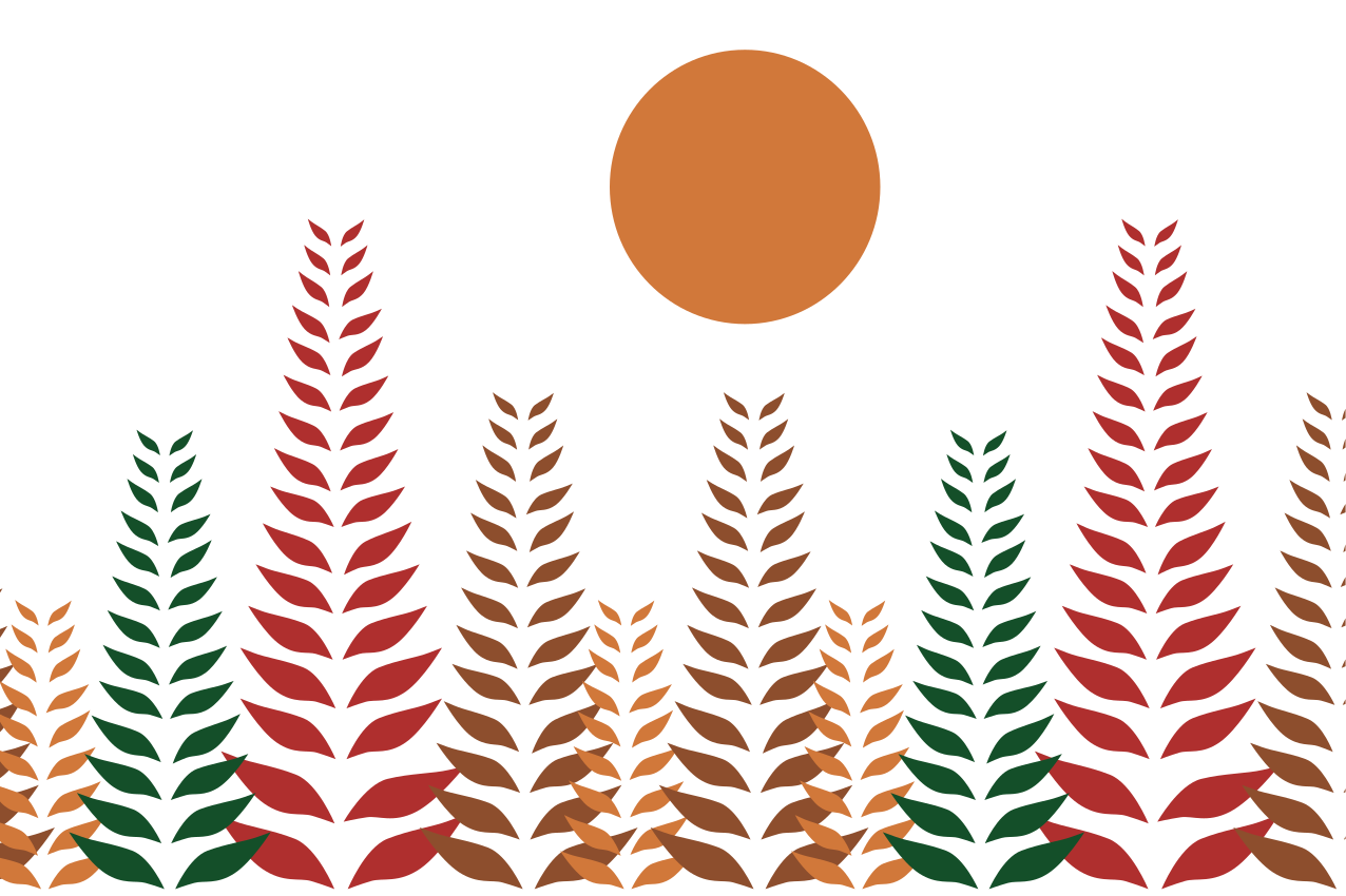 Bordstabletter modernt stiligt bladmönster - Tenstickers