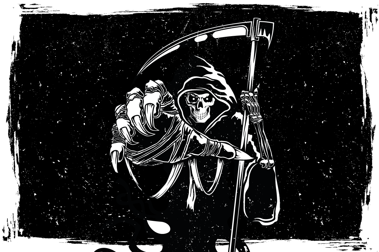 Evil silhouette original dekal bordstabletter - Tenstickers