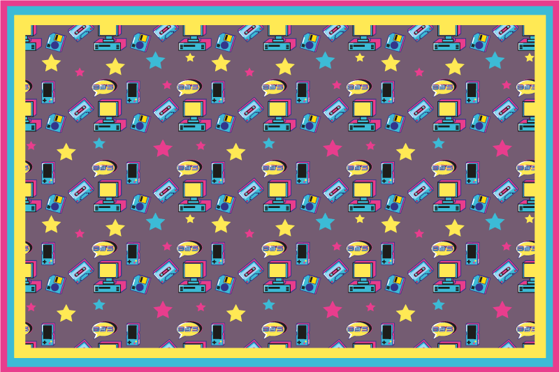 80-talets videospelssystems ursprungliga bordstabletter - Tenstickers