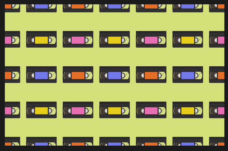 Bordstabletter original färgglad videobandmönster - Tenstickers