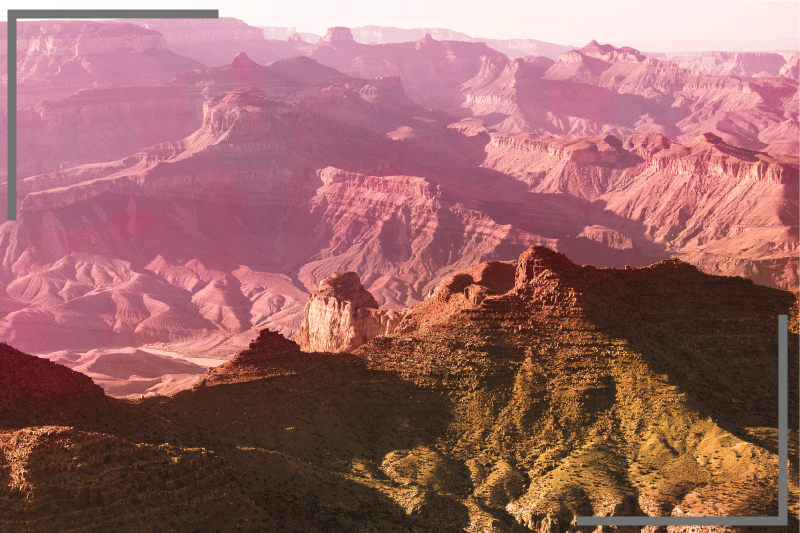 Bordstabletter modernt bergslandskap - Tenstickers